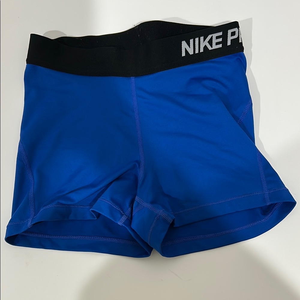 Nike Pro Blue Athletic Shorts
